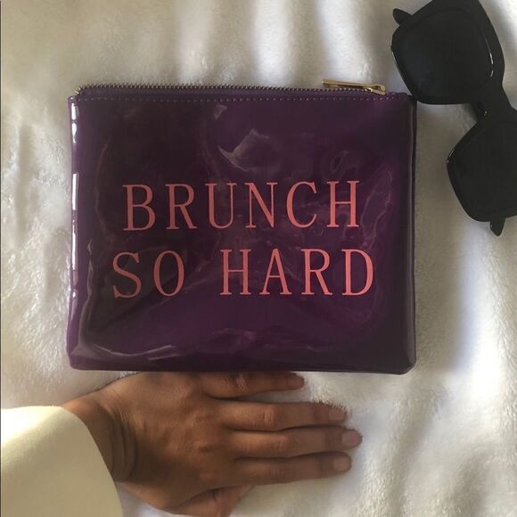 Brunch So Hard Purple Pouch / Clutch - Picture 5 of 5